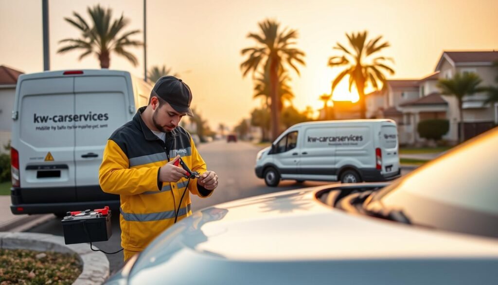 خدمة تبديل بطارية السيارة المتنقلة خدمة تبديل بطارية السيارة المتنقلة